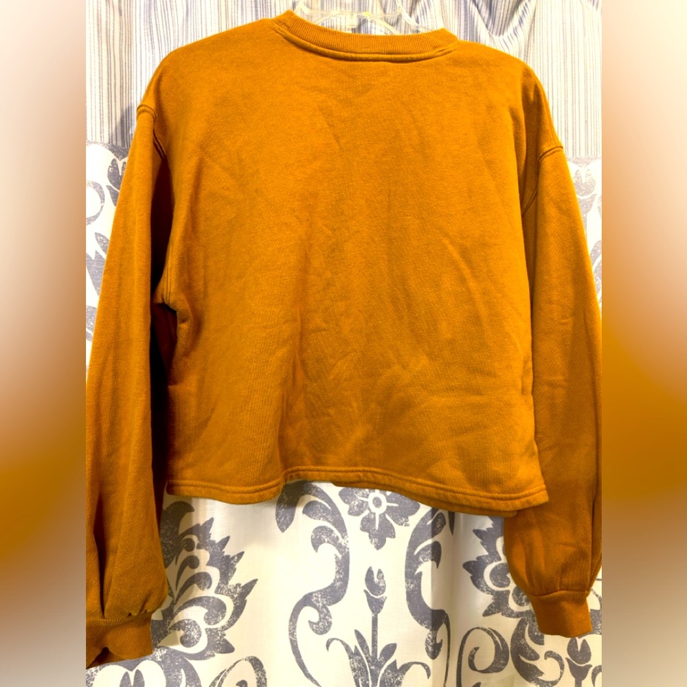 EUC‎ Universal Thread Brown Cropped Sweatshirt Size S